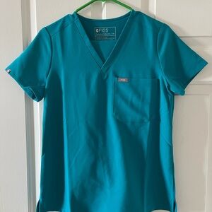 NWOT Figs set in TEAL (XS TOP/SPetite BOTTOMS)